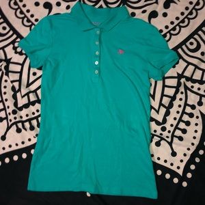 Teal Aeropostale polo shirt